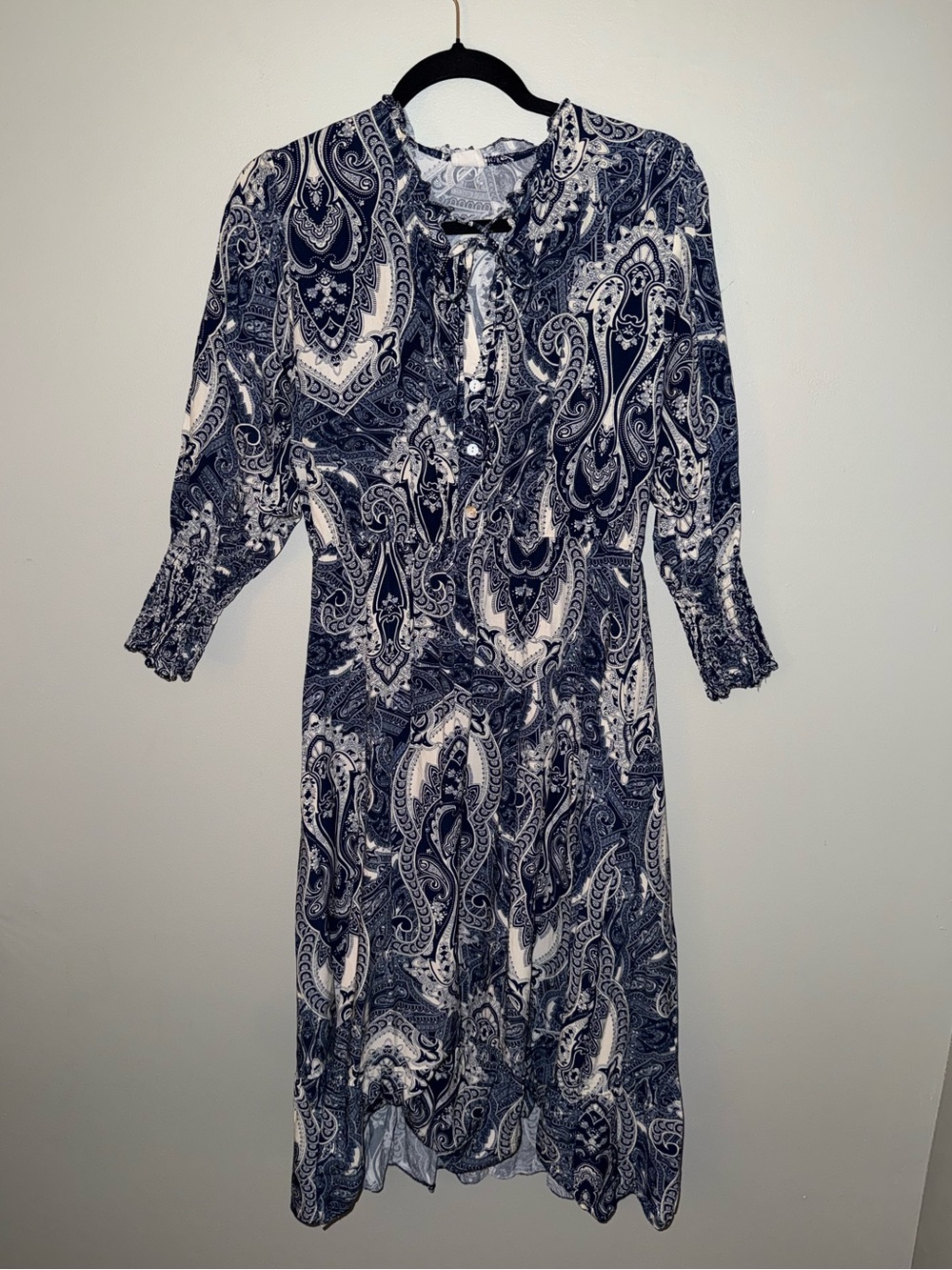 Charli by Anthropologie made in Italy size large paisley viscose dress